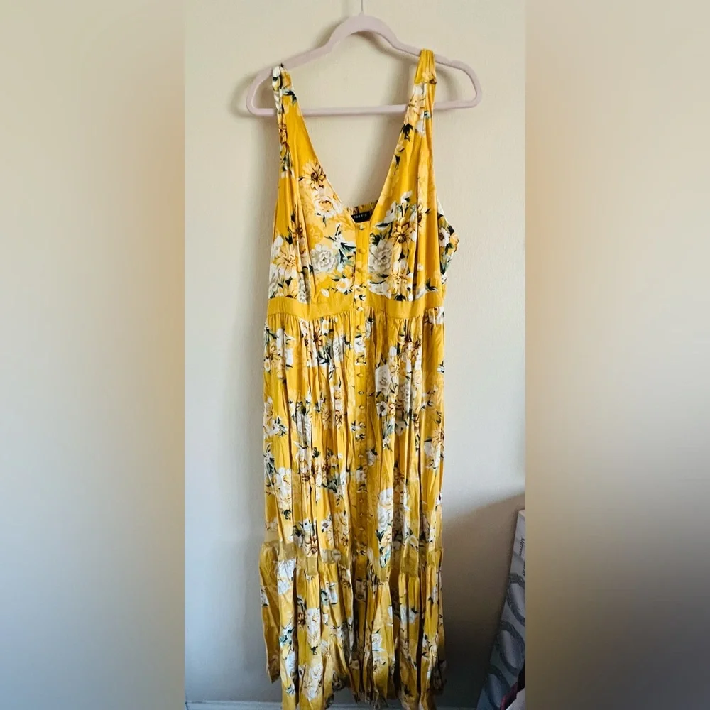 Torrid Maxi Challis Button-Front Dress 🌻 - Picture 3 of 5